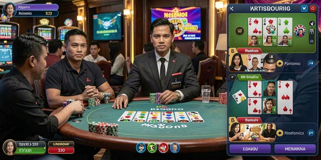 Tangkapan layar memperlihatkan tampilan mode multiplayer dengan pemain lain.